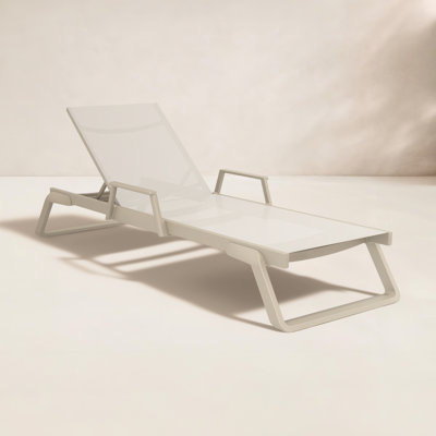 Genelda 28" Patio Chaise Lounge