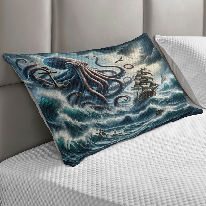 Taie d'oreiller matelassée Ambesonne, H 20 po x l 30 po