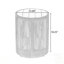 Table d'appoint durable en corde de rotin et bois d'acacia pour patio, balcon et jardin - résistante aux intempéries et élégante-1823493855