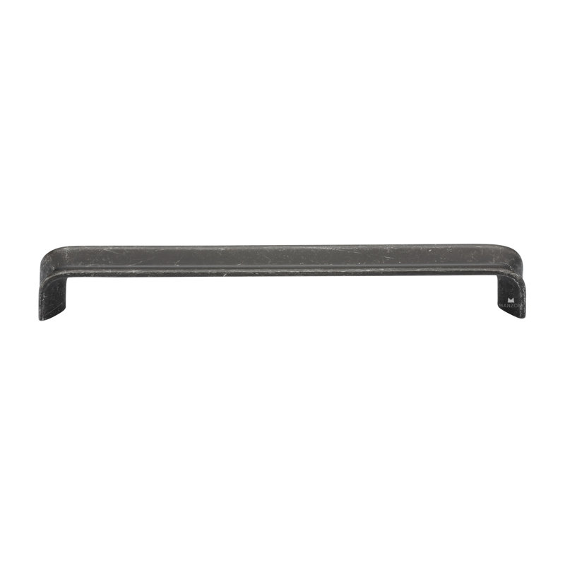 Vintage Black Iron Bar Pull with Mounting Hardware