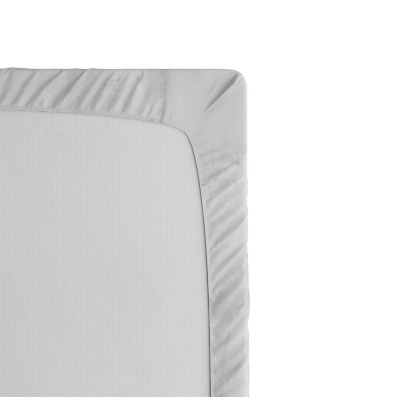 Drap-housse orange Ambesonne, Gris pâle / marbre blanc, Drap-housse pour lit simple TG