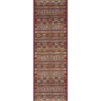 Abstract Geometric Indoor/Outdoor Machine Woven Area Rug