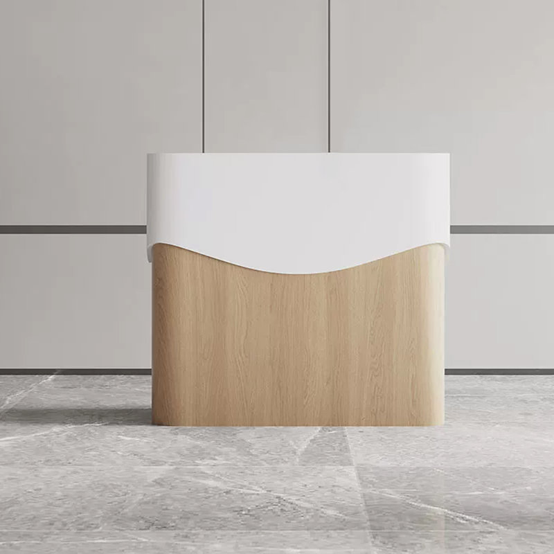 Bureau de réception contemporain en bois manufacturé Contemporary, 39.37"H*39.37"L*19.69"W