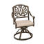 Chaise de patio pivotante avec coussin Arrey-16543730