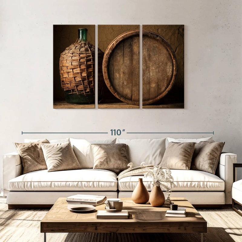 Yarlin Old Wine Barrel, 48" H x 74" W