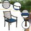 Chaise de patio empilable avec coussin Cayden-635188302