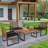 Anetta 4 - Person Wicker Patio Dining Set with Rectangular Table , Cushions Included-490189151-490189148