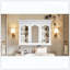Armoire à pharmacie 40 "avec miroir, armoire de rangement pour salle de bain avec porte miroir et tablettes, armoire de salle de bain murale avec portes en verre