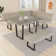 Havin Metal Base Dining Table
