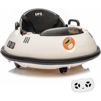 12V Ride-On Bumper Car for Kids with Remote Control, 360 Spin, 3-Speed Modes, LED Lights, Music, Safety Belt & Dual Joysticks Battery Powered Toy