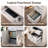 58" Home Office Desk With Drawers, Executive Desk With Charging Station & Keyboard Tray, Modern Writing Desk With File Drawer & Storage Cabinet, Wood Computer Desk With Adjustable Shelf-2077175859