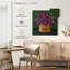 Harnek en pot rose sur fond vert