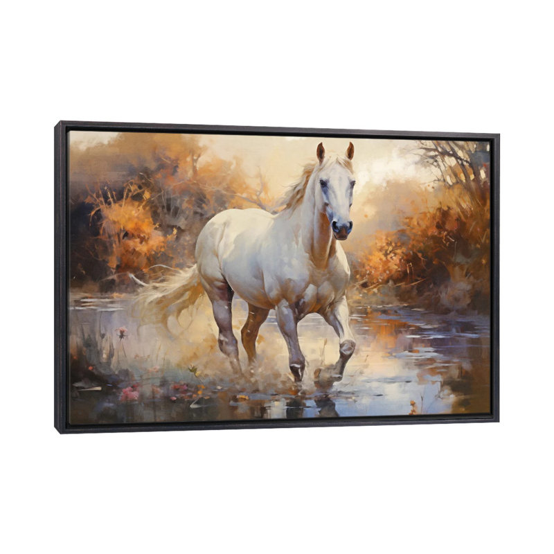 Arabian Horse II - reproduction d'art murale encadrée, H 18 po x l 26 po, Reproduction encadrée sans passe-partout