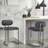 Haegen Upholstered Counter Stool with Solid Wood Frame-357368598