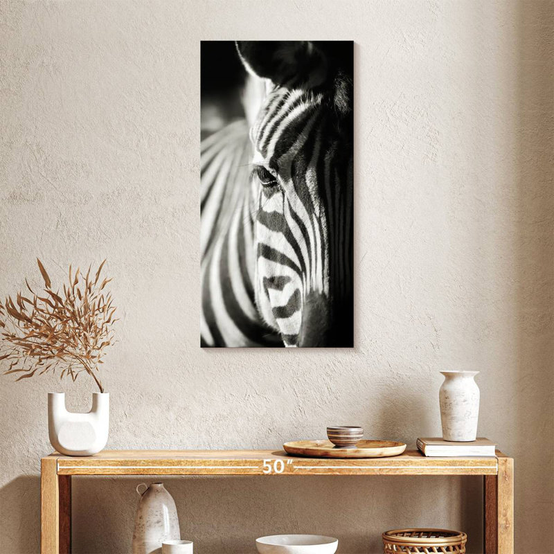 Zebra Details, 48" H x 24" W