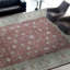 Tapis rouille et ivoire de haute qualité noué à la main