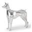 Crazy Cut Dog Statue