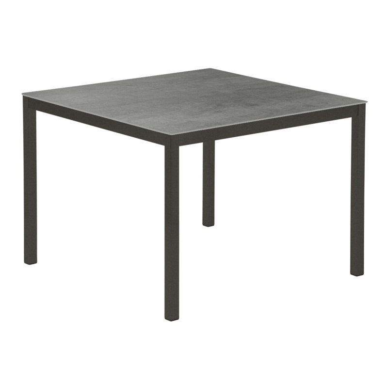 Equinox Dining Table, 28" H x 39" W x 39" D, Dusk Ceramic Top/Graphite Base