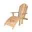 Teak Adirondack Chair with Ottoman