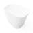 Solid Surface Freestanding Bathtub, 50.13*29.32*33.44 Inch, Matte Finish, White, Ergonomic Design, For Bathroom Decor High - Quality
