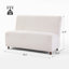 Causeuse en tissu 49 po