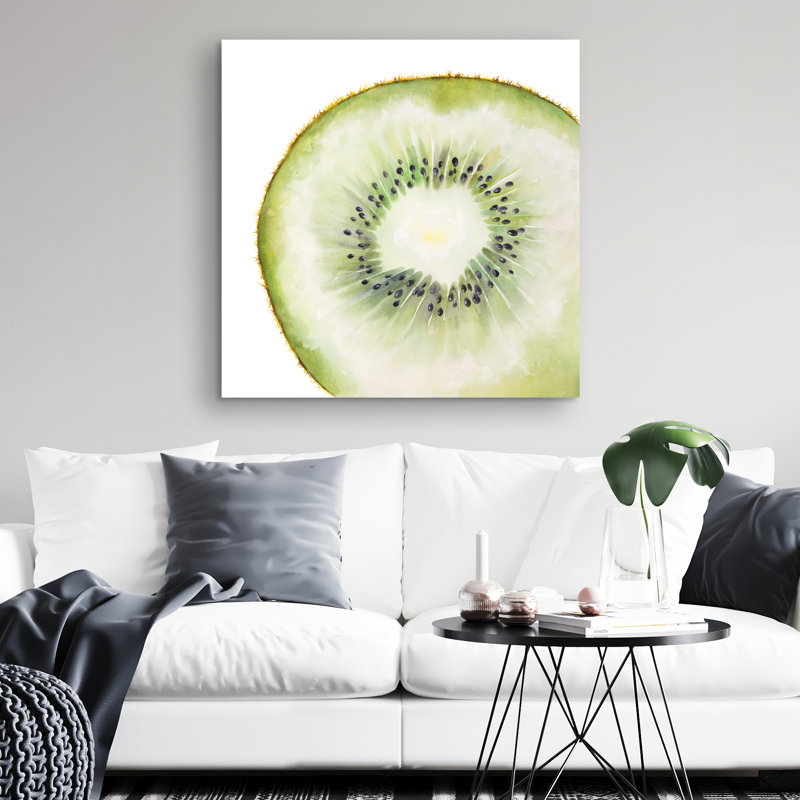 Kiwi slice - 32"x32" art on canvas