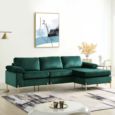98.94 " Velvet Sofa