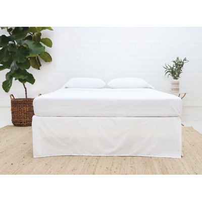 Paneled Cotton Sateen Bed Skirt