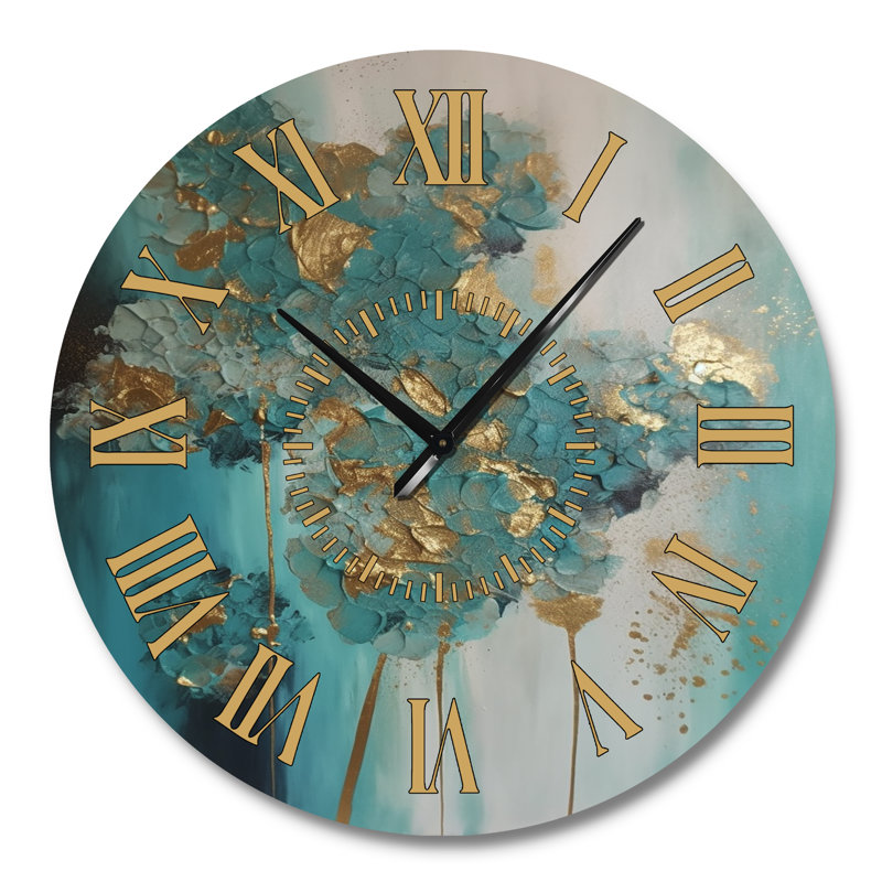 Horloge murale hortensia, Grand