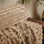 Cosy Ribbed Faux Fur Blanket Throw-97744738