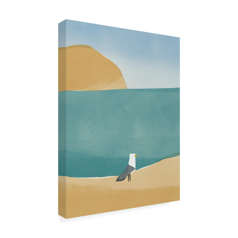 Art sur toile goéland solitaire, 14" H x 19" W