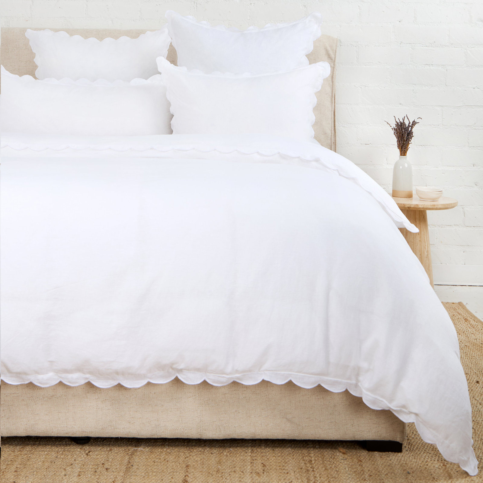 Kelly Linen Sham, Standard, White