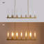 Lustre linéaire à 12 lumières pour cuisine / îlot, lustre doré-1239631724