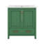 Meuble-lavabo de 30 po avec lavabo simple, lavabo sous le comptoir, armoire de rangement pour la salle de bain avec 2 portes et un tiroir, fermeture en douceur