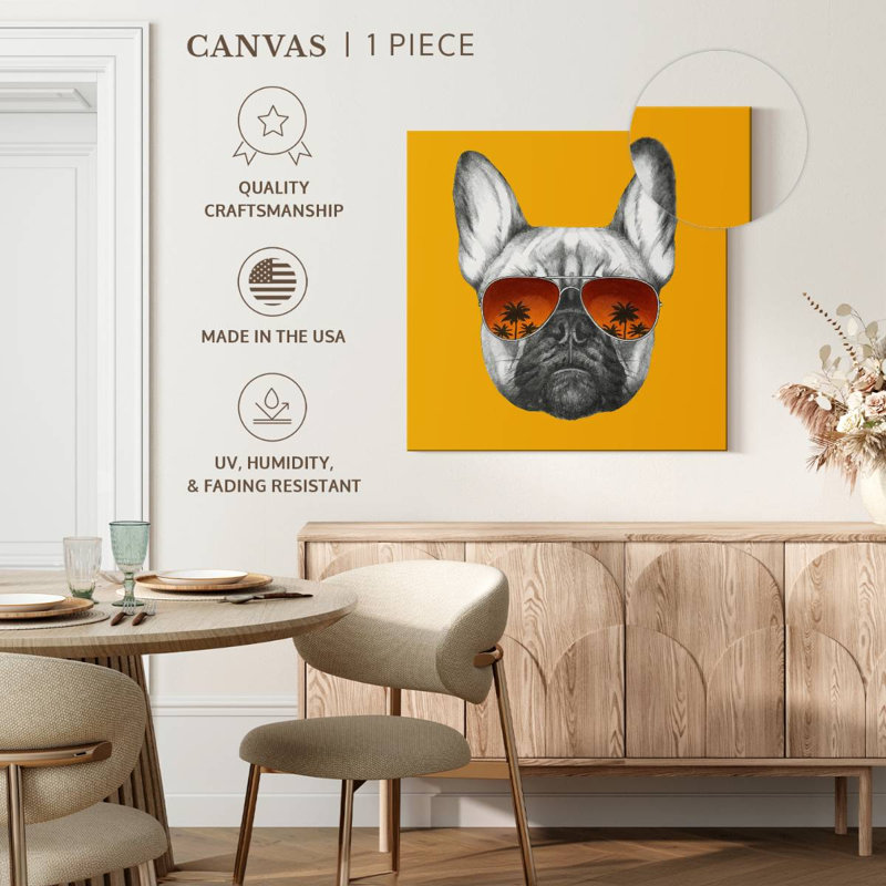 Bouledogue français Brampt, H 16 po x l 16 po