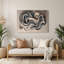 Art mural gris Biomorphic Abstraction 15-1975322336