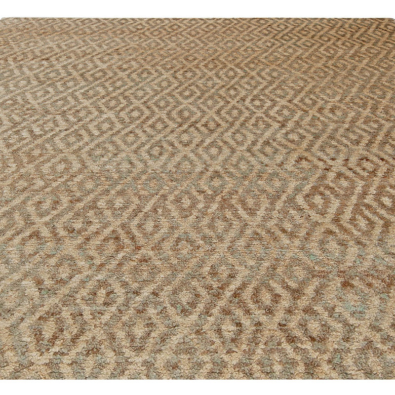 Modern One-of-a-Kind Rectangle 8'8" X 11'7" Hand Knotted Area Rug
