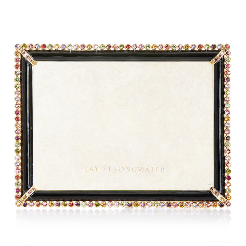Metal Picture Frame, Gold/Pink/Black, 5" x 7"