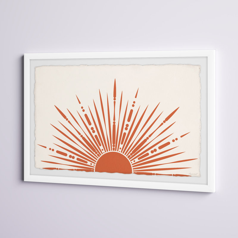 «The Sun Rays», reproduction encadrée, H 16 po x l 24 po x P 1,5 po