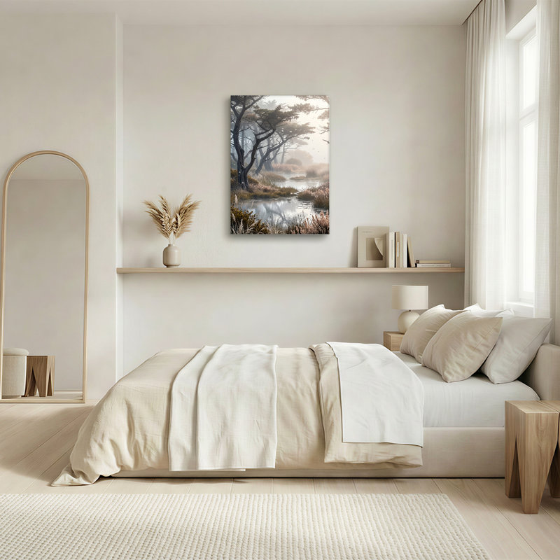 Art mural sur toile Misty Stream, 18"H x 12"W