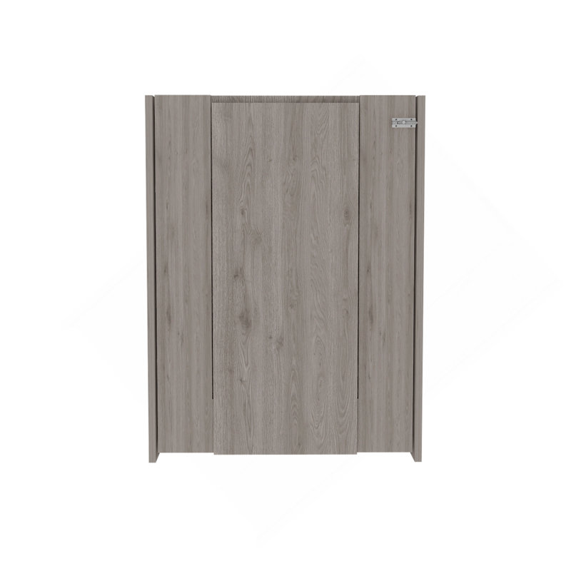 Bureau rectangulaire gris clair pliable, Beige, H 31,4 po x l 23,6 po x P 6,8 po