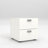 2 - Drawer Nightstand in White