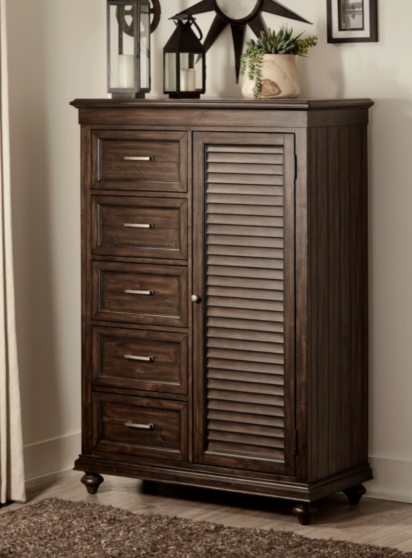 Darby Home Co Saravia 5 Drawer Gentleman's Chest | Wayfair
