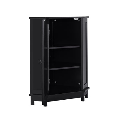 Armoire noire de style moderne, coin triangulaire, tablettes réglables, tablette de salle de bain de construction, augmente la capacité de rangement
