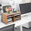 Baiya Large Bamboo Desktop File Sorter A4 Office Home Document Organiser Storage 8 Compartments