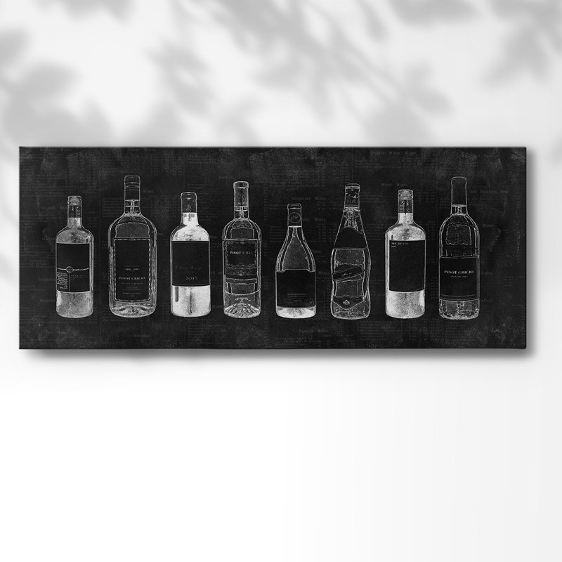 " Wine Cellar ", 20" H x 50" W x 1.5" D
