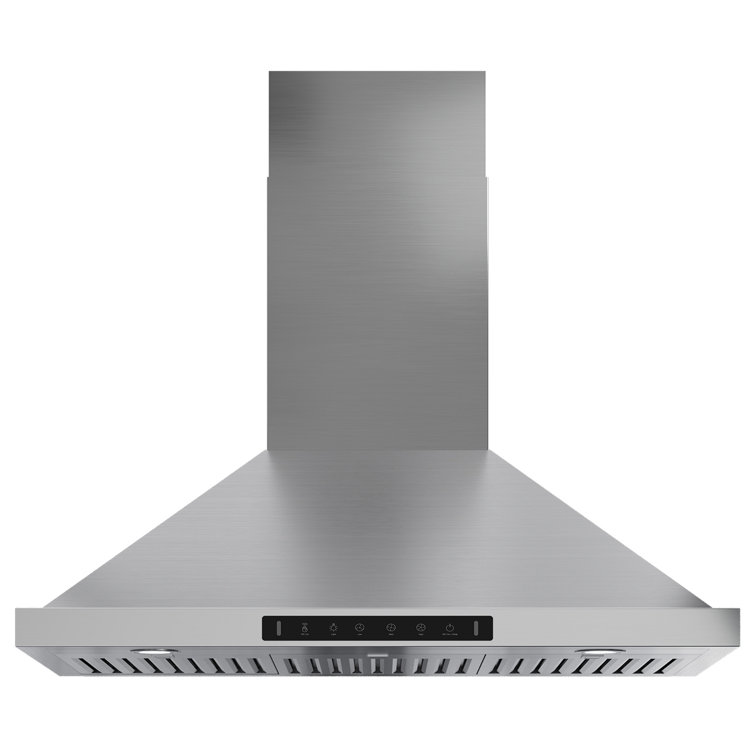 36" 900 CFM Convertible Wall Mount Range Hood with LED Lights & Hands-Free Control