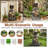  39.1" H Outdoor Water Fountain, 4-tier Cascading Waterfall Fountain With Led & Adjustable Pump, Garden Water Feature With Bald Eagle Statue, Natural Rock Finish For Patio, Backyard & Indoor