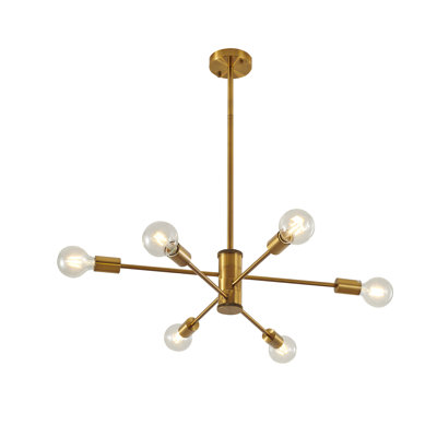 Kinman Modern 6-Light Sputnik Chandelier