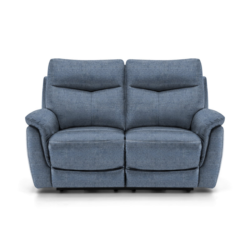 Holland 2 Seater Static Recliner, Sky